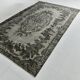 Gray & Black Oriental Vintage Rug, 220x317Cm
