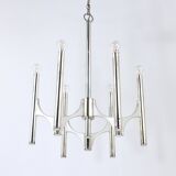 Mid-Century Lustre Gaetano Sciolari Sirius Silvered, Lightolier, Italy