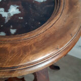 Vintage harness in walnut and marble