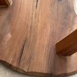 Vintage wooden tripod stool 1950