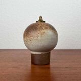 Mid-century modern ceramic oil lamp by Danish studio Aage Würtz, 1956.