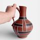 Mid-Century Modern Terracotta Pitcher by AKRU, West Germany, 1950s