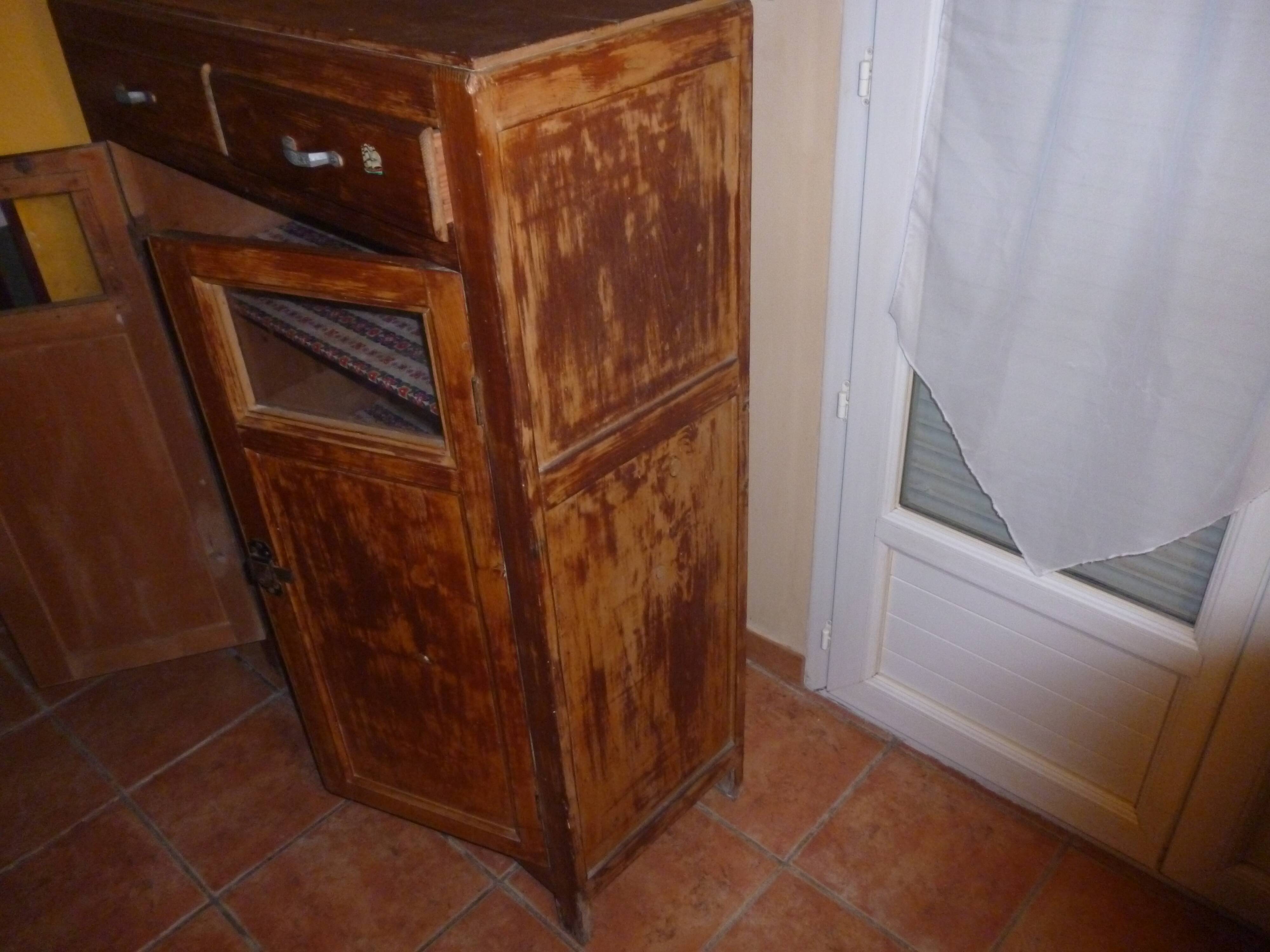 Parisian buffet glazed art deco two drawers
