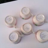 Digoin Sarreguemines coffee cups