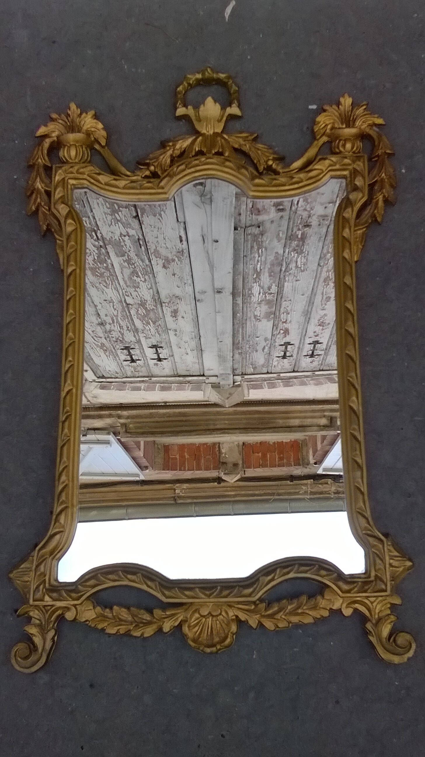 Baroque mirror resin year 70