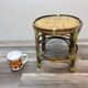 Mini table door door rotin bamboo vintage 70 crafts France