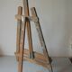 Old artist painter easel painting board holder wooden canvas 66 cm