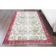 1970s Turkish Oushak Handmade Wool Cotton Beige Area Rug 127x235