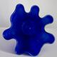 Vintage dark navy blue artistic vase from the mid-20th century.