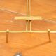 Table mirror on a brass easel