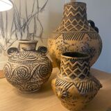 Set of 3 West Germany Manufacture Jasba vases