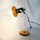 Articulated lamp in lacquered steel, Aluminor, France, 1980.