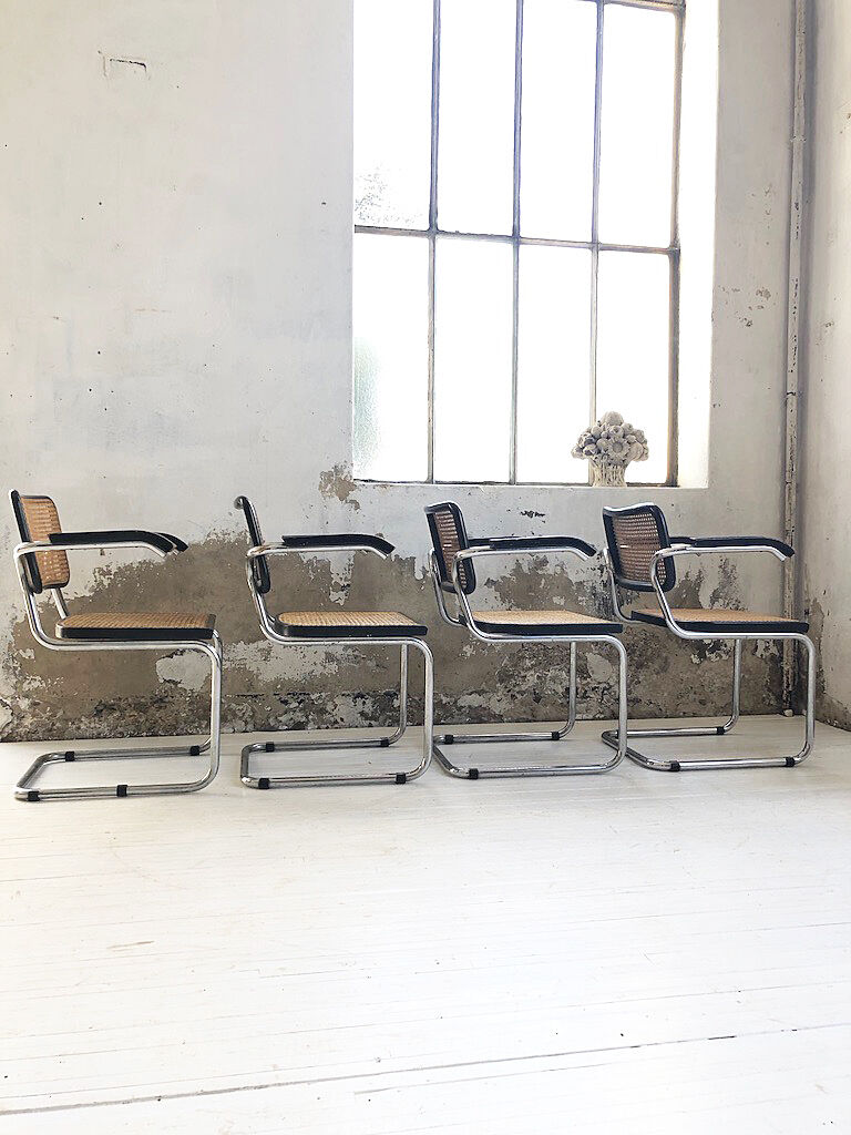 Set 4 chairs S64 by Marcel Breuer for Thonet