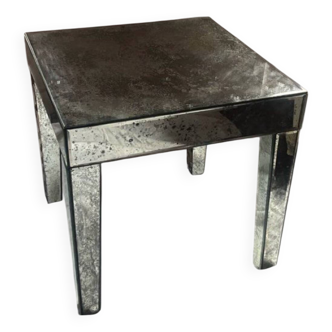 Mirrored side table