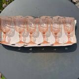 Set of 6 Luminarc Rosaline Stem Glasses - Stemglasses Model No. 5 (12