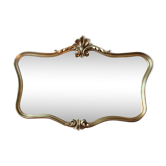 Golden wooden mirror, 100cmx67cm