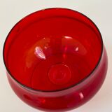 Red Empoli cup vase from the 50s