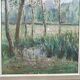 Painting Y. Guilmineau Painter Vendée, Deux Sèvres, Green Venice, Coulon.... 1946