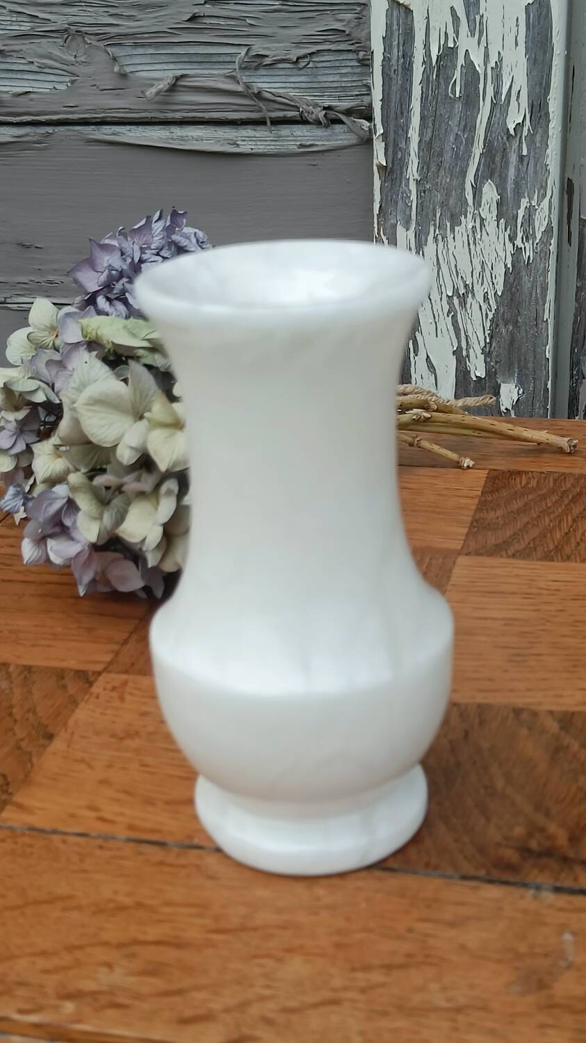 White marble vase