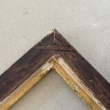 Small golden frame with old keys 10x12cm