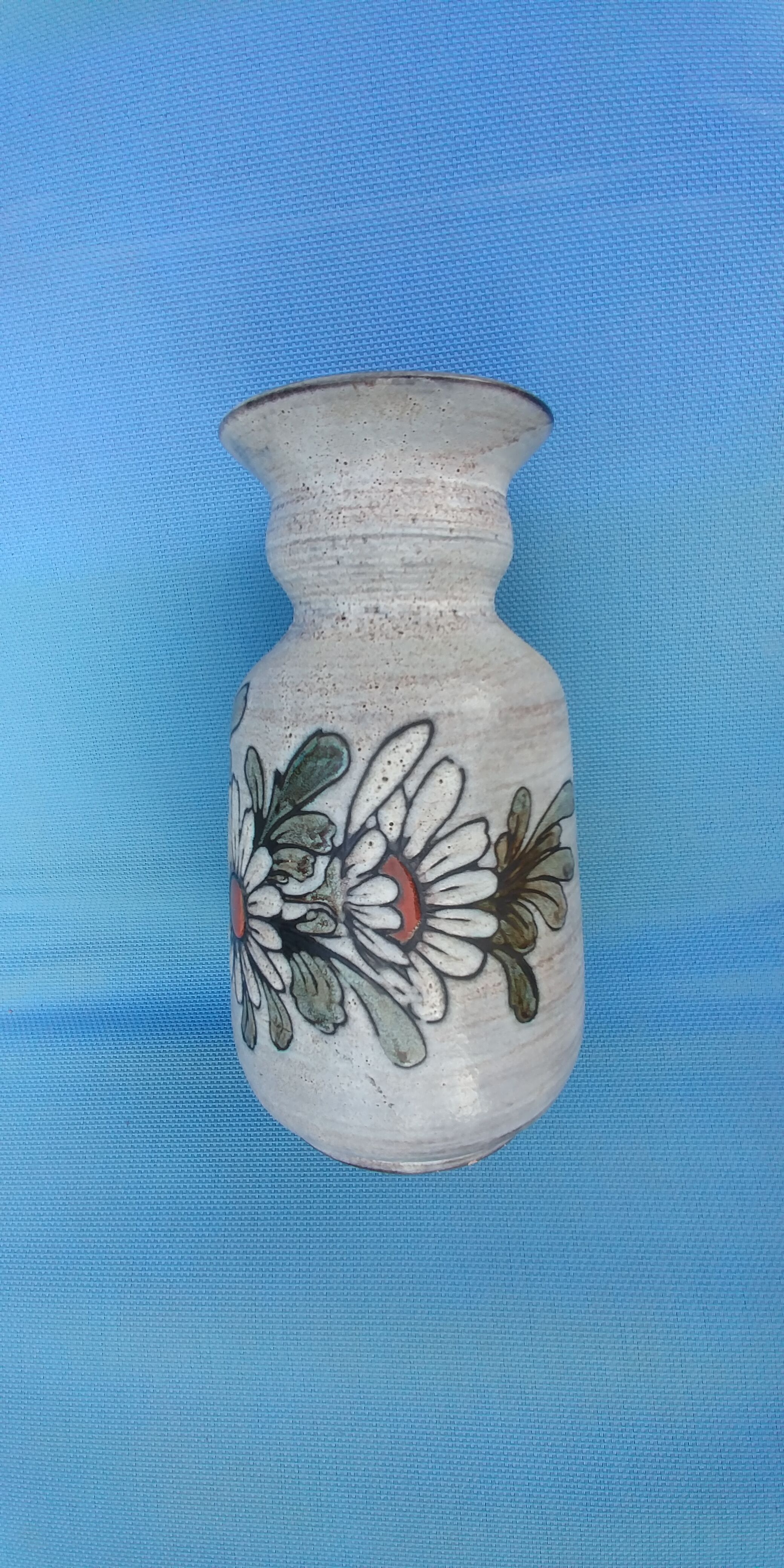 Vase Saint Paul Vallauris signed by Jacques Fonck and Jean Matéo Vintage decoration flowers 70s.