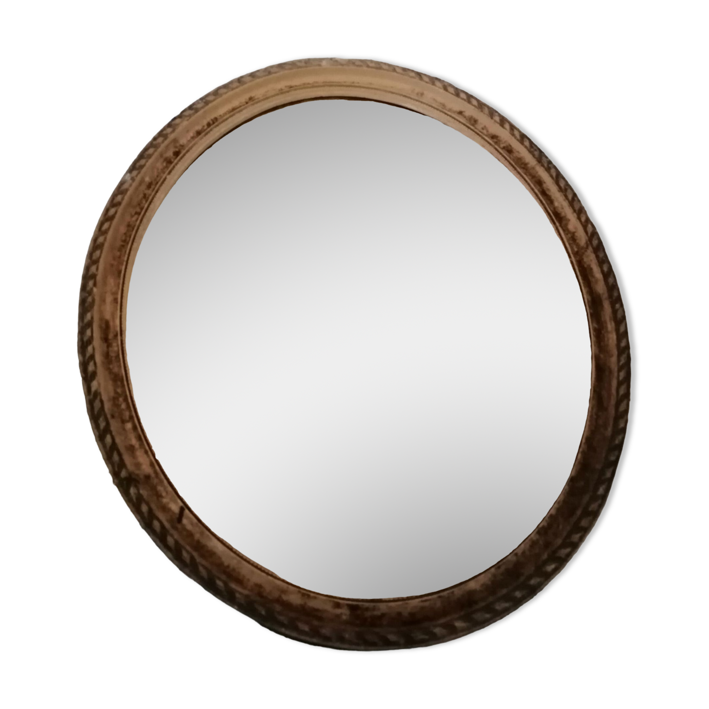 Old oval mirror