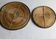Rattan trivets attributed to Gabriella Crespi.