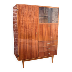 Armoire combinée vintage - verni