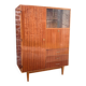 Vintage 1950s combined wardrobe in varnished mahogany – Scandinavian