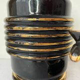 Art deco vase and candle holder set
