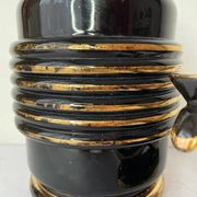 Art Deco vase and candle holder set