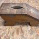 Old wooden footrest stool