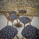 Lot of 6 bistro bar chairs from the 1960s