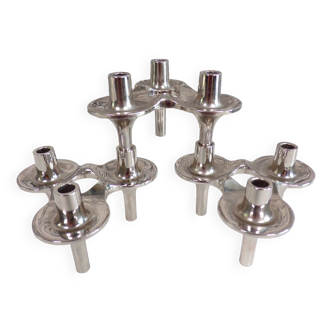 Set of 3 modular candle holders Nagel Orion