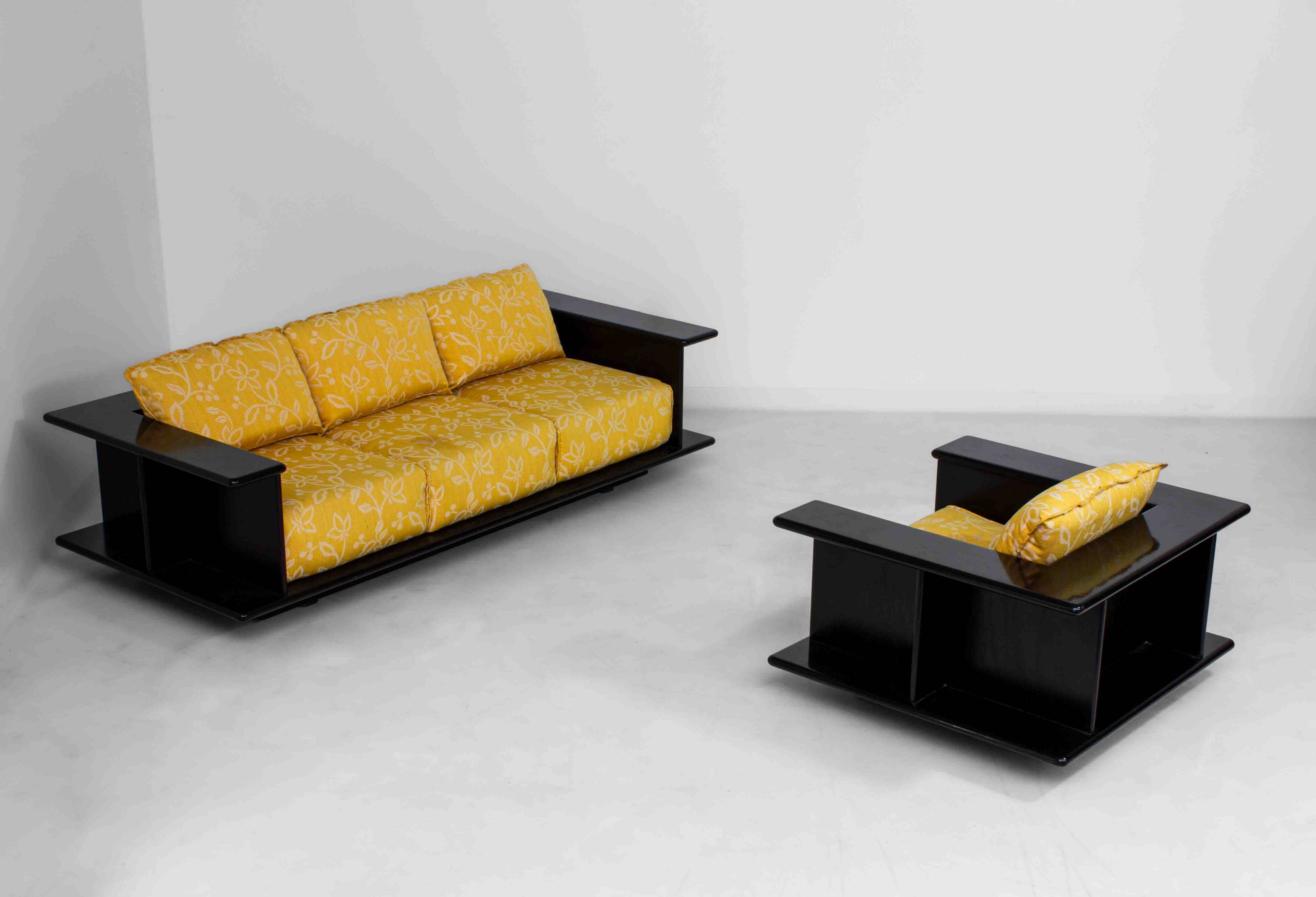 Sculptural 3-seater sofa by Carlo Bartoli, Italy 1970s