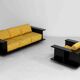 Sculptural 3-seater sofa by Carlo Bartoli, Italy 1970s