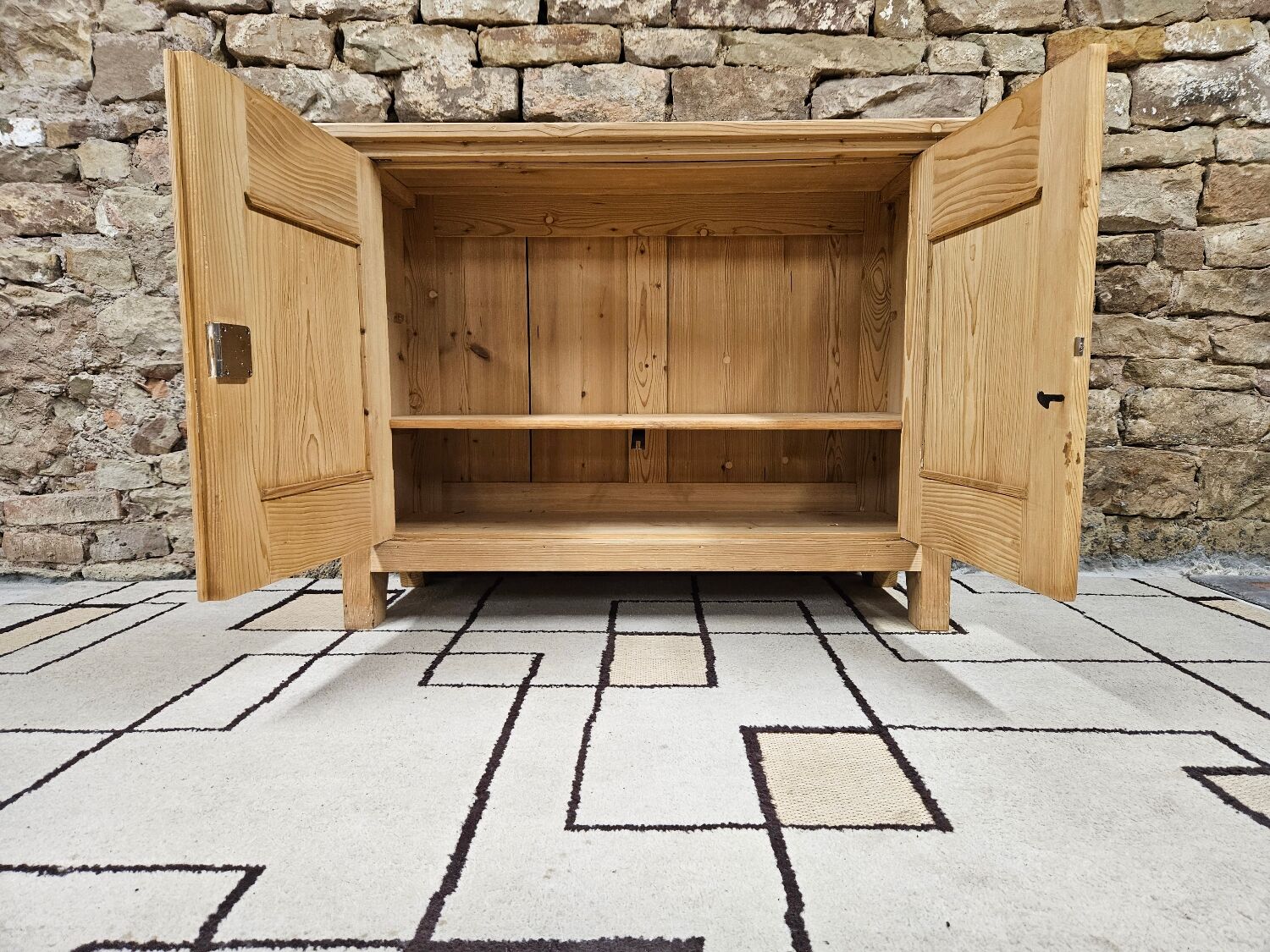 Vintage low sideboard fir 1960