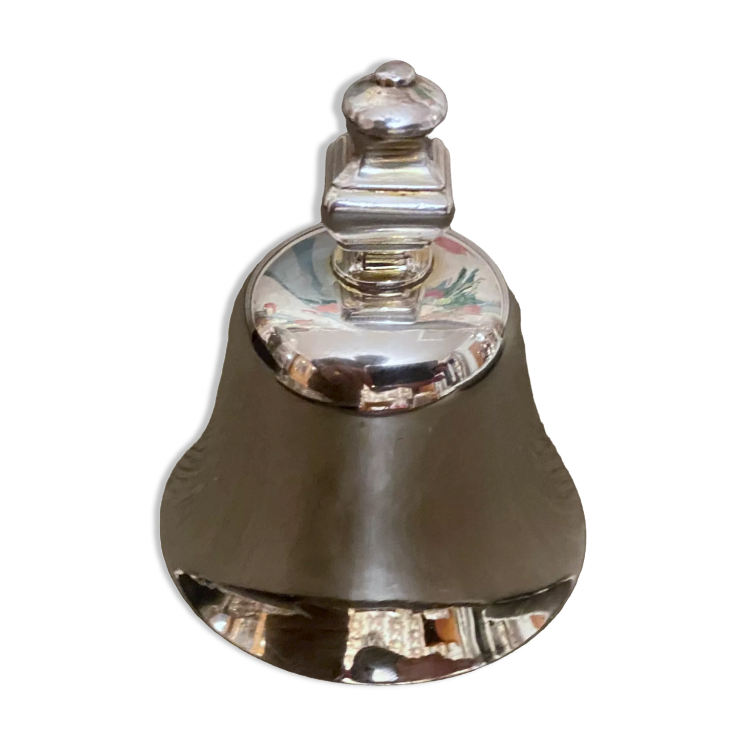 Small bell silver metal
