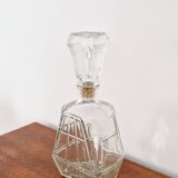 Carafe en verre style art déco