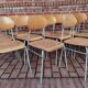 Lot de 4 chaises ecole tchécoslovaque 1950 1960