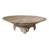 Limoges Lafarge porcelain compote bowl. Water lilies.