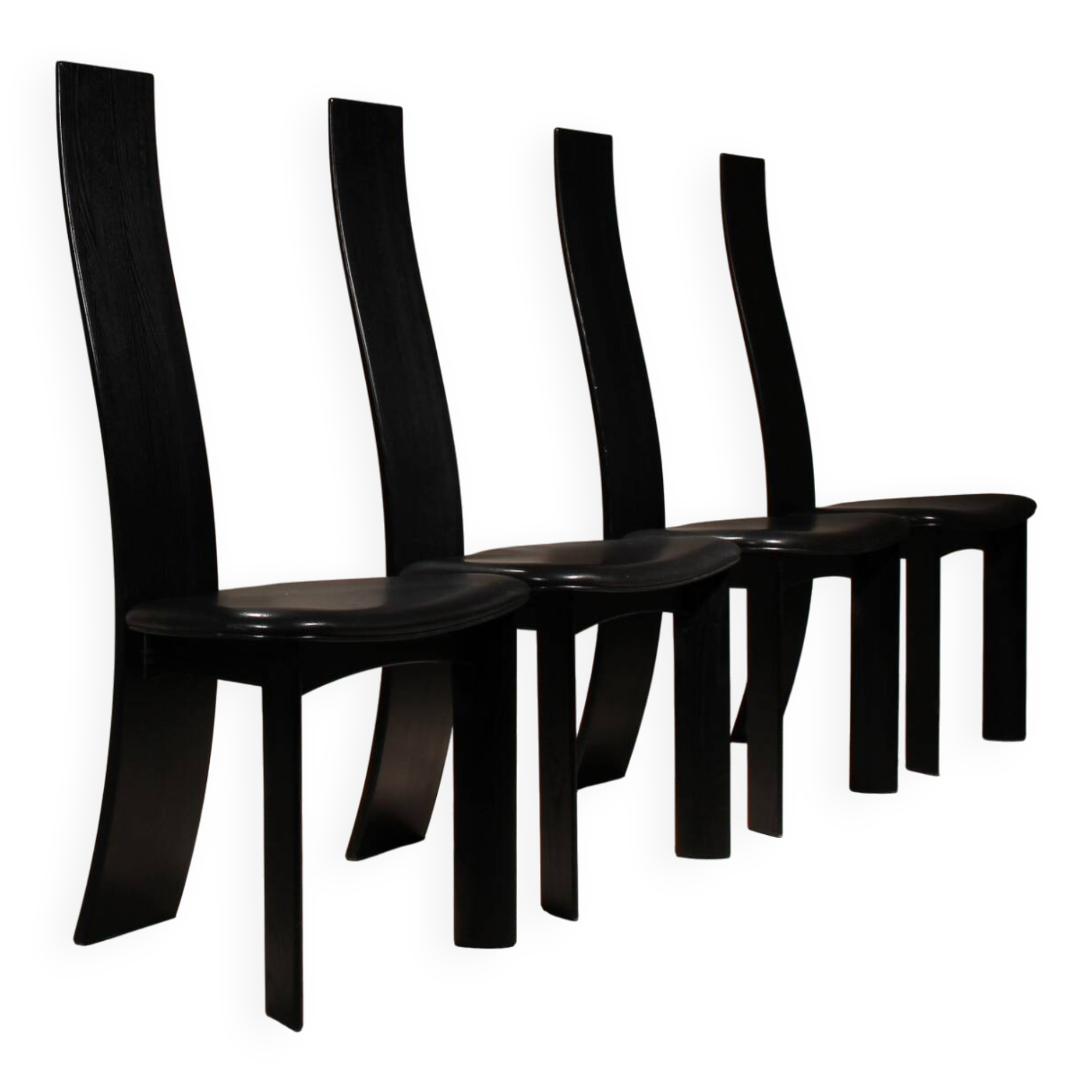 Four Sculptural ‚Iris‘ Chairs by Bob van den Berghe for Tranekaer