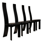 4 chaises sculpturales Iris par Bob van den Berghe pour Tranekaer