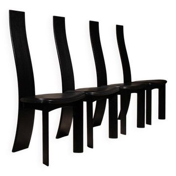 Four Sculptural ‚Iris‘ Chairs by Bob van den Berghe for Tranekaer