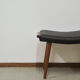 Vintage danish skai and teak stool