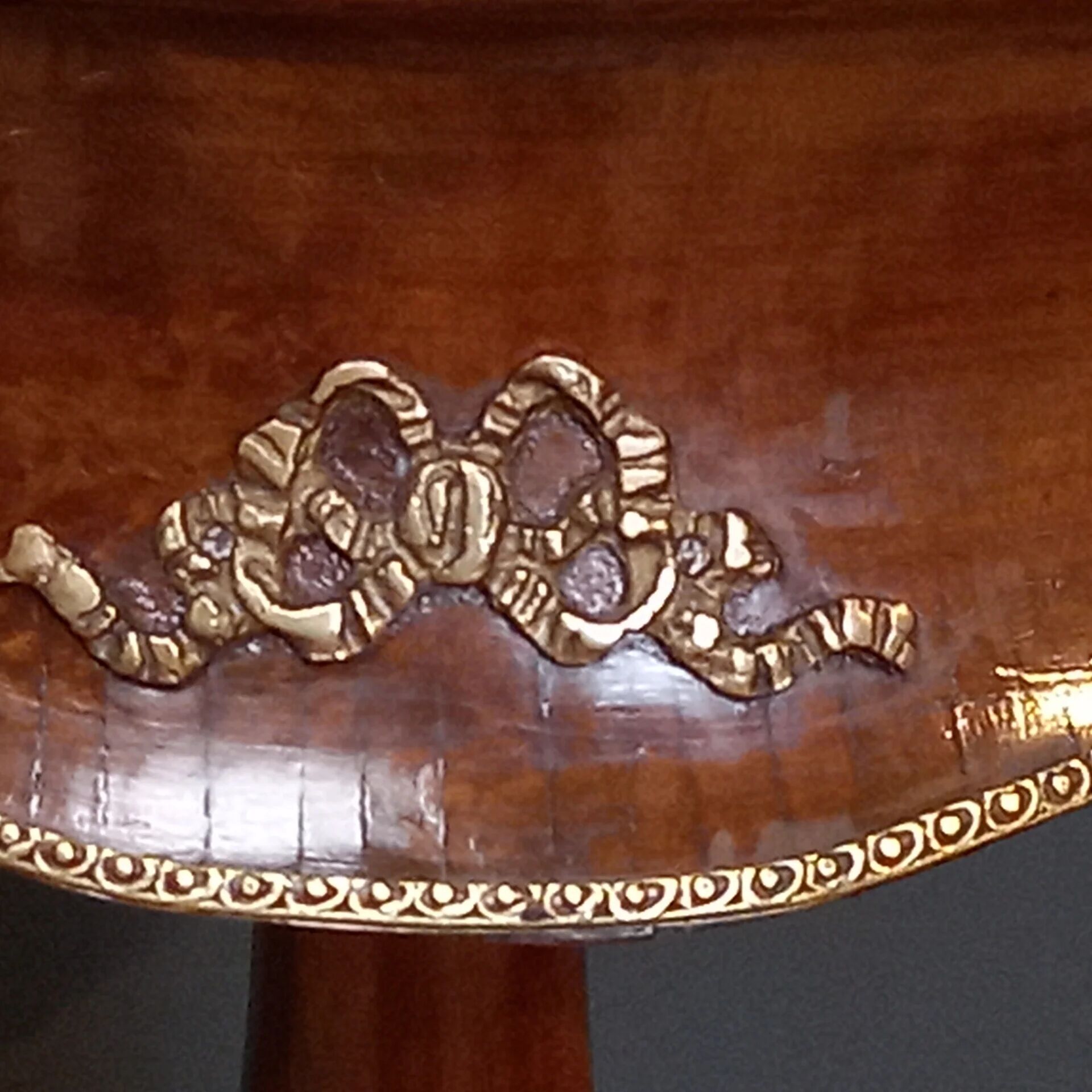 French lamp table with marble top - winetable