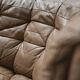 DS 11 modular sofa in brown patchwork leather by De Sede Team for De Sede Swiss