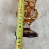 Amber crystal vase