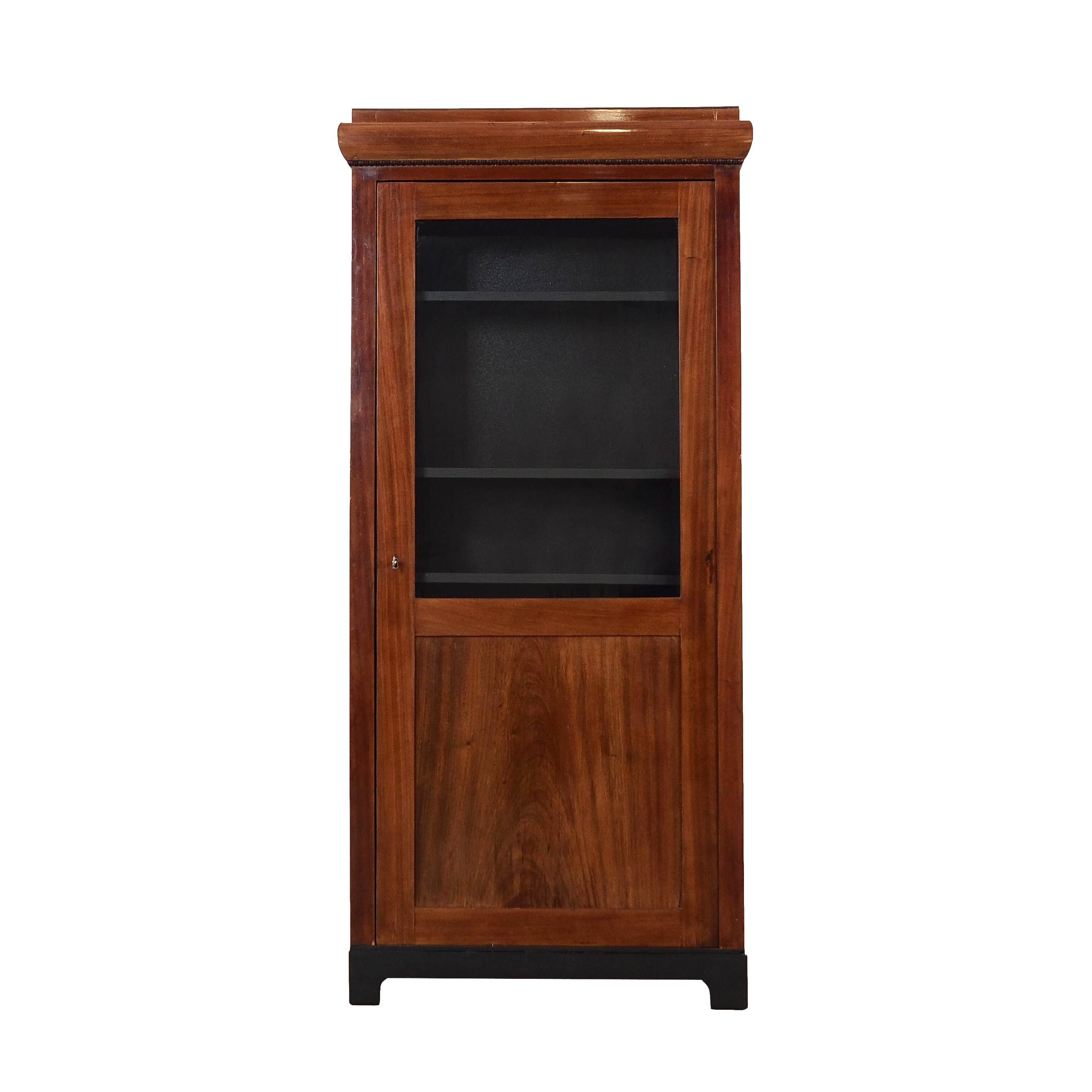 Walnut display cabinet, Danish design, 1960s, made in Denmark