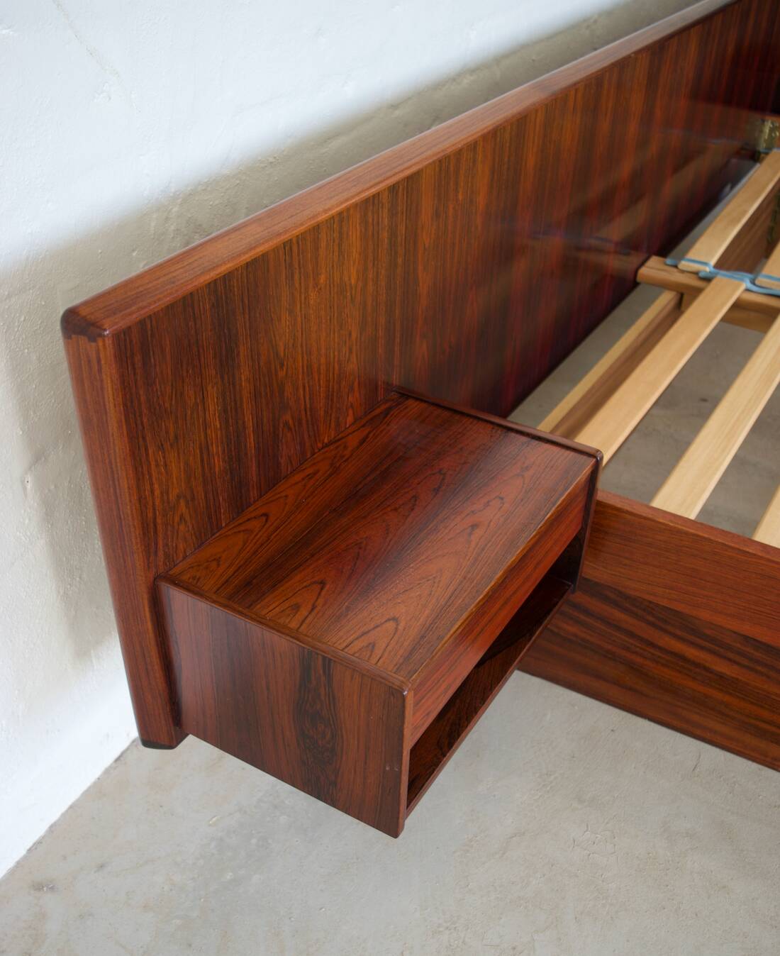 Danish Rosewood Bed By Sannemans, 1970s.